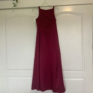 Betsy and Adam scoop neck gown dress